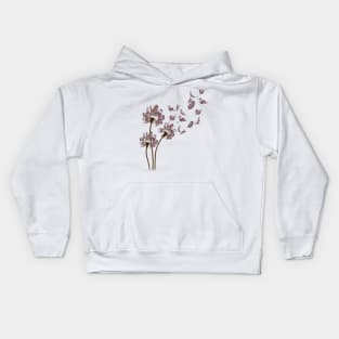 Otter Dandelion Flower Kids Hoodie